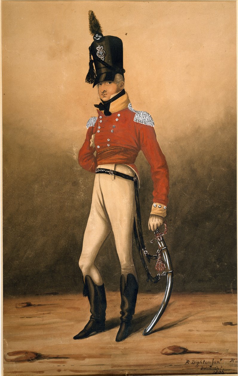 Henry Proctor kapitány, a 82. gyalogezred, a walesi herceg önkéntesei, 1806 alkotó: Robert the younger Dighton