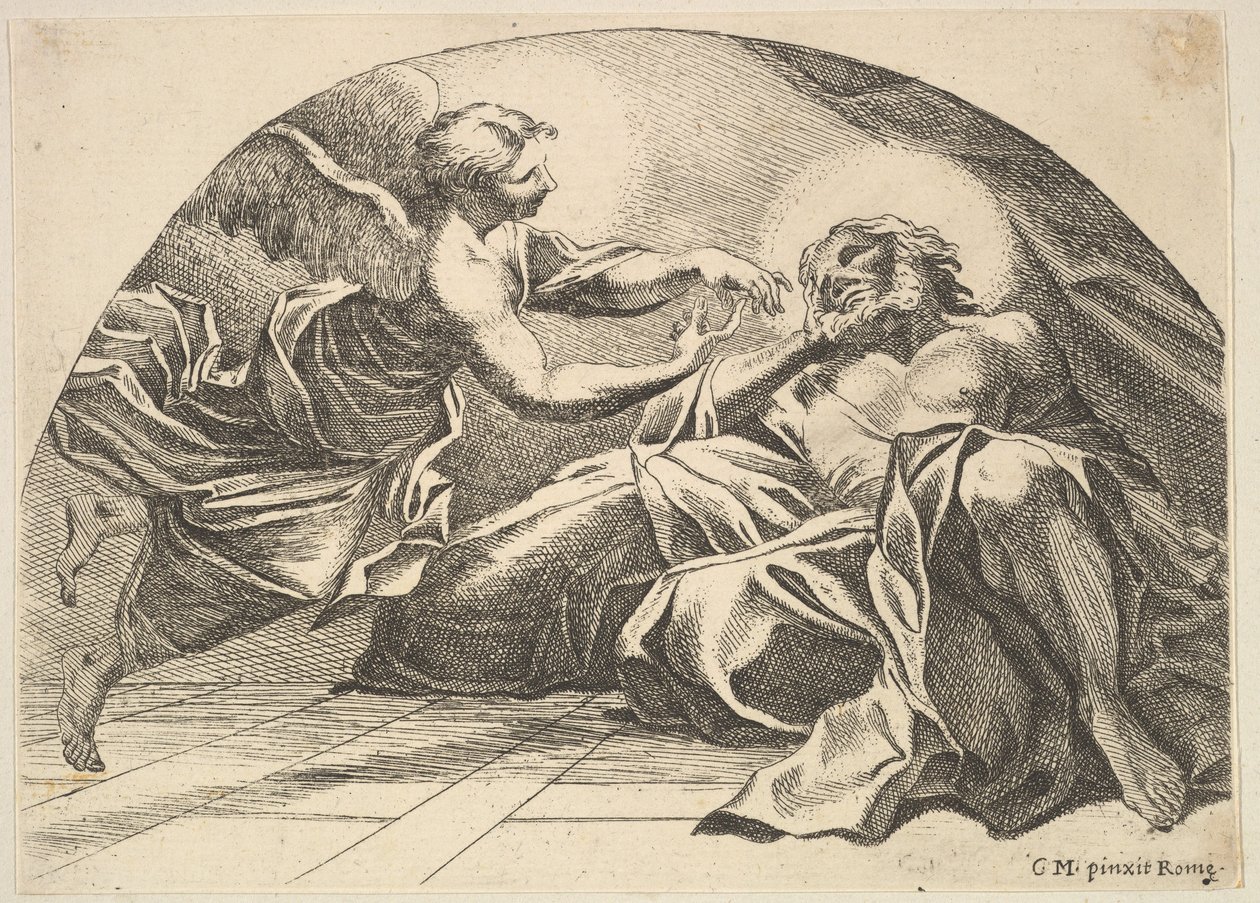 Angyal megjelenik Péternek a börtönben, 1680-1743. alkotó: Robert van Audenaerde
