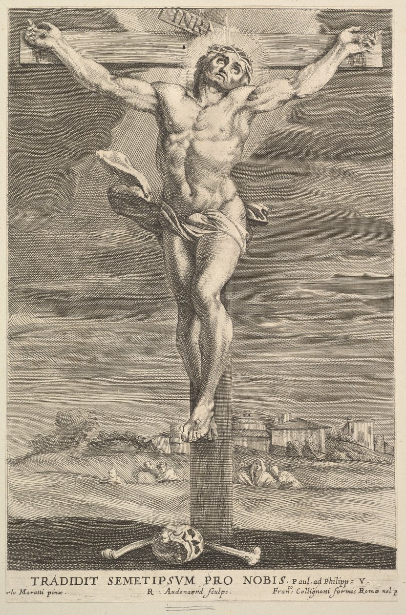Keresztre feszítés, 1670-90. alkotó: Robert van Audenaerde