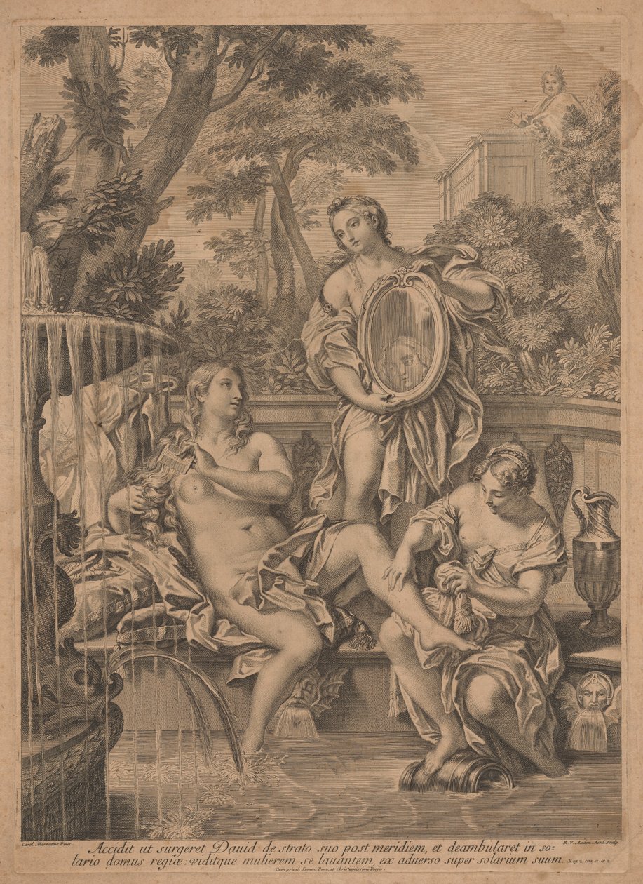 Dávid és Betsabé. alkotó: Robert van Audenaerde