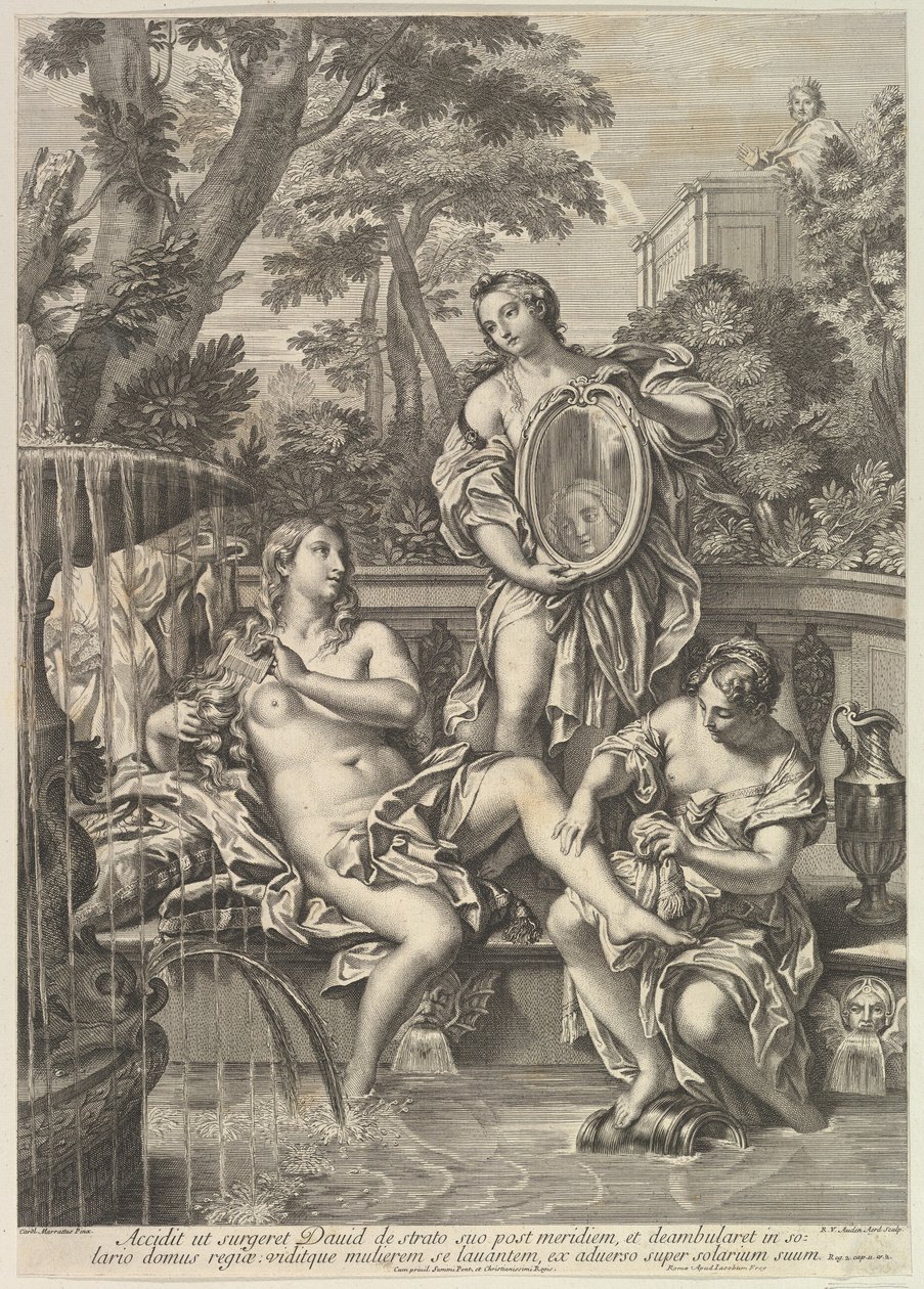 Dávid és Batseba, 1680-1743. alkotó: Robert van Audenaerde
