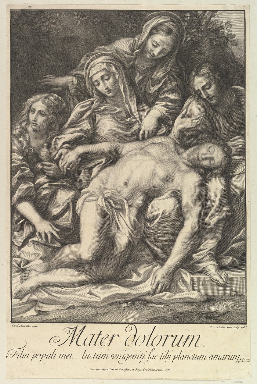 Fájdalmak anyja, 1701 alkotó: Robert van Audenaerde