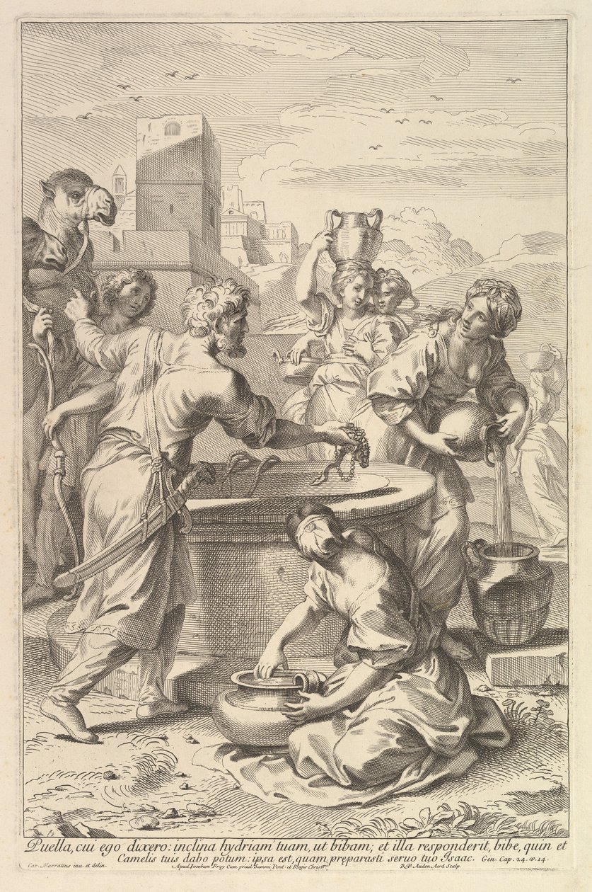 Rebecca és Eliezer. alkotó: Robert van Audenaerde