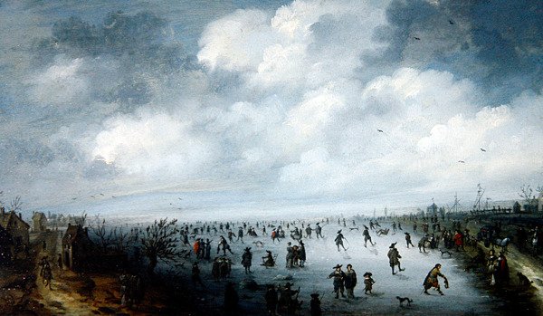 Téli jelenet alkotó: Robert van den Hoecke
