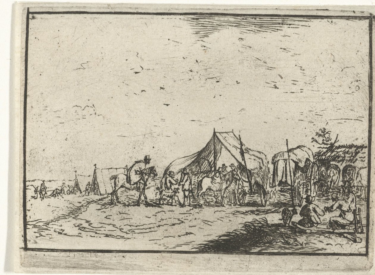 tábor Tájak táborozással (sorozat címe) alkotó: Robert van den Hoecke