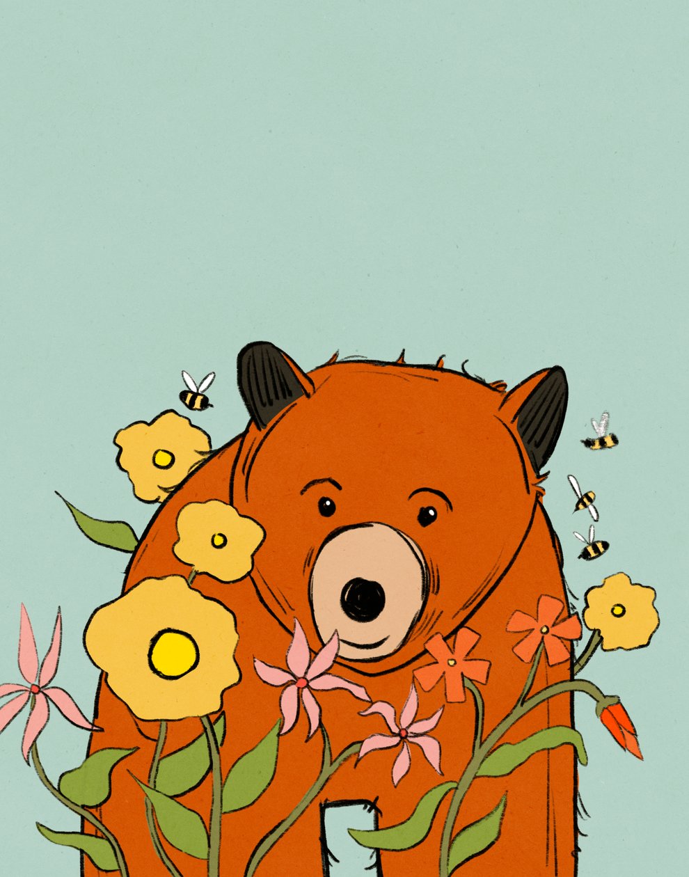 Flower Bear, 2021 (digitális) alkotó: Roberta Murray