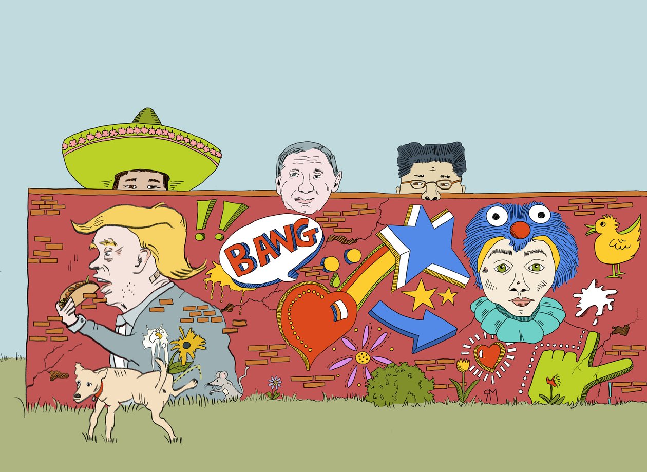 The Wall Donald Built, 2019 (digitális) alkotó: Roberta Murray