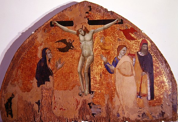 Keresztre feszítés (tempera a panelen) alkotó: Roberto d Oderisi