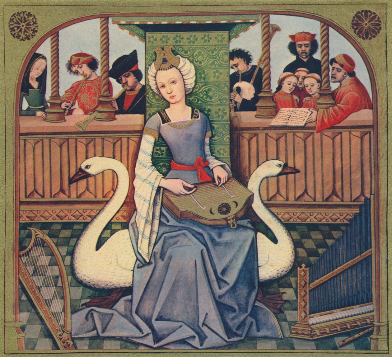 A zene allegóriája, c1496-1498, 1939 alkotó: Robinet Testard