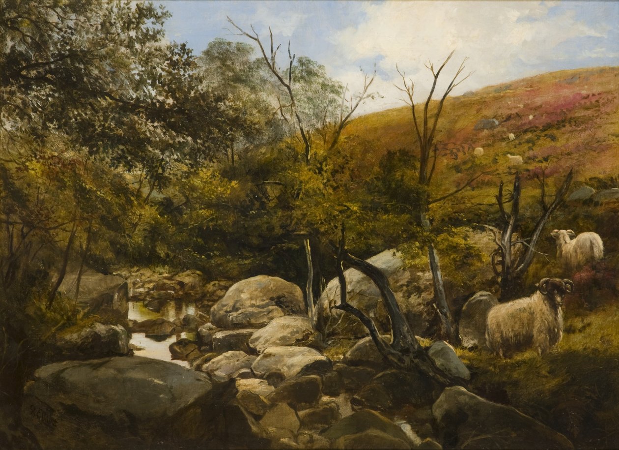A Black Burn-en, Rothbury közelében alkotó: Robinson Elliott