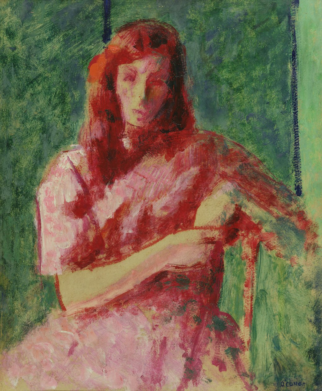 Egy szomorú fiatal lány (The Red Lady) alkotó: Roderic OConor