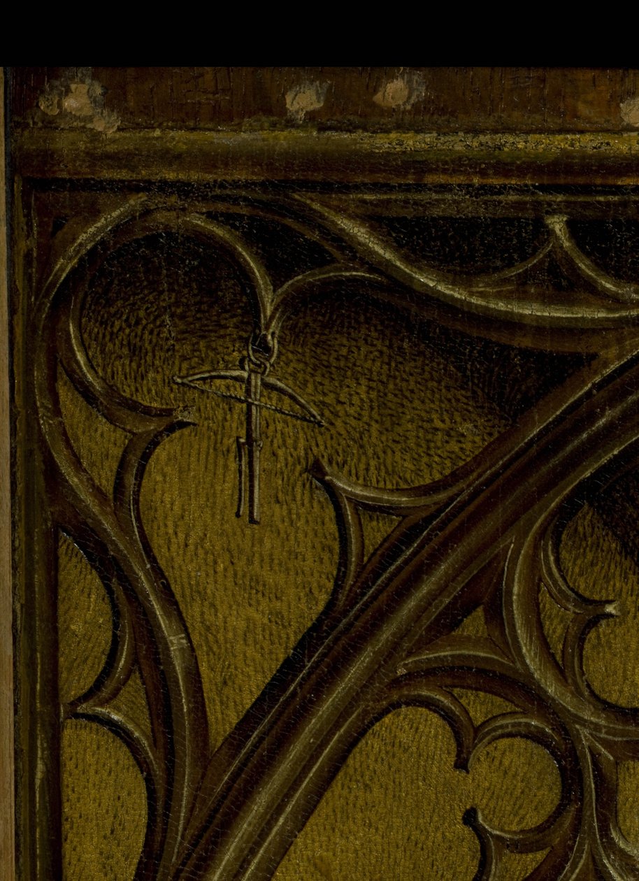 A keresztről való leereszkedés fő részében található átvágás részlete alkotó: Rodgier van der Weyden