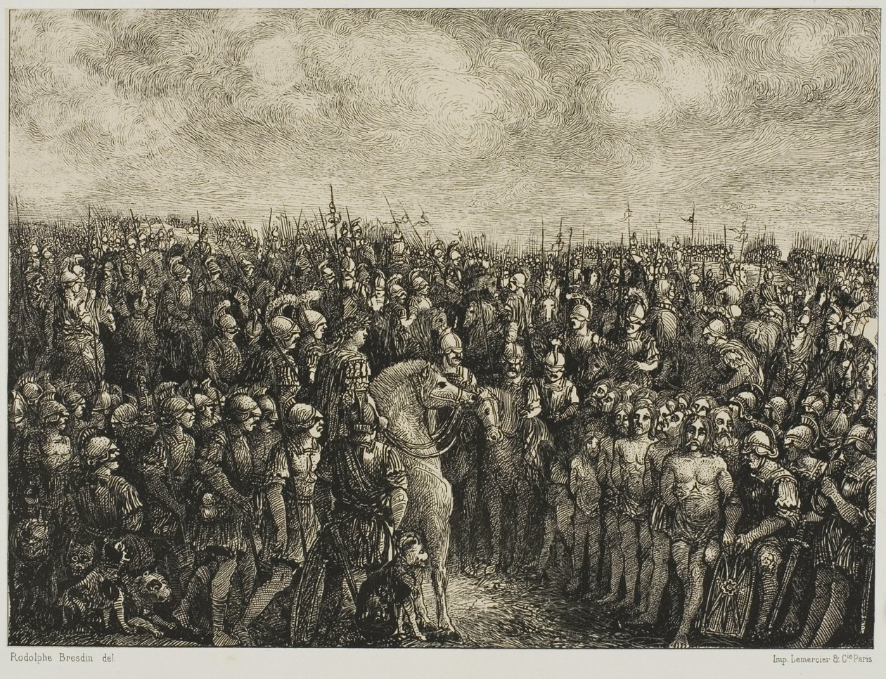 Caesar és foglyai alkotó: Rodolphe Bresdin