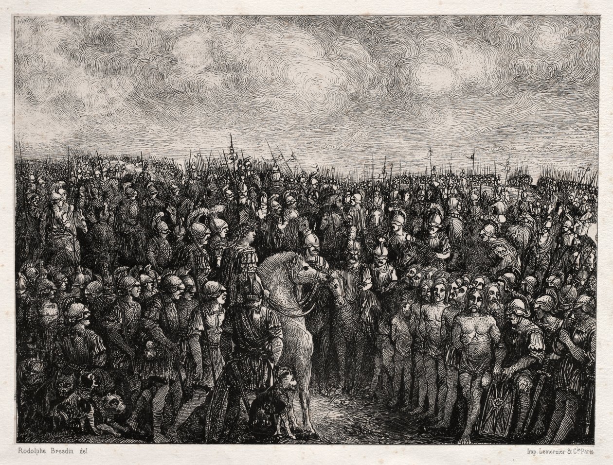 Caesar és foglyai alkotó: Rodolphe Bresdin