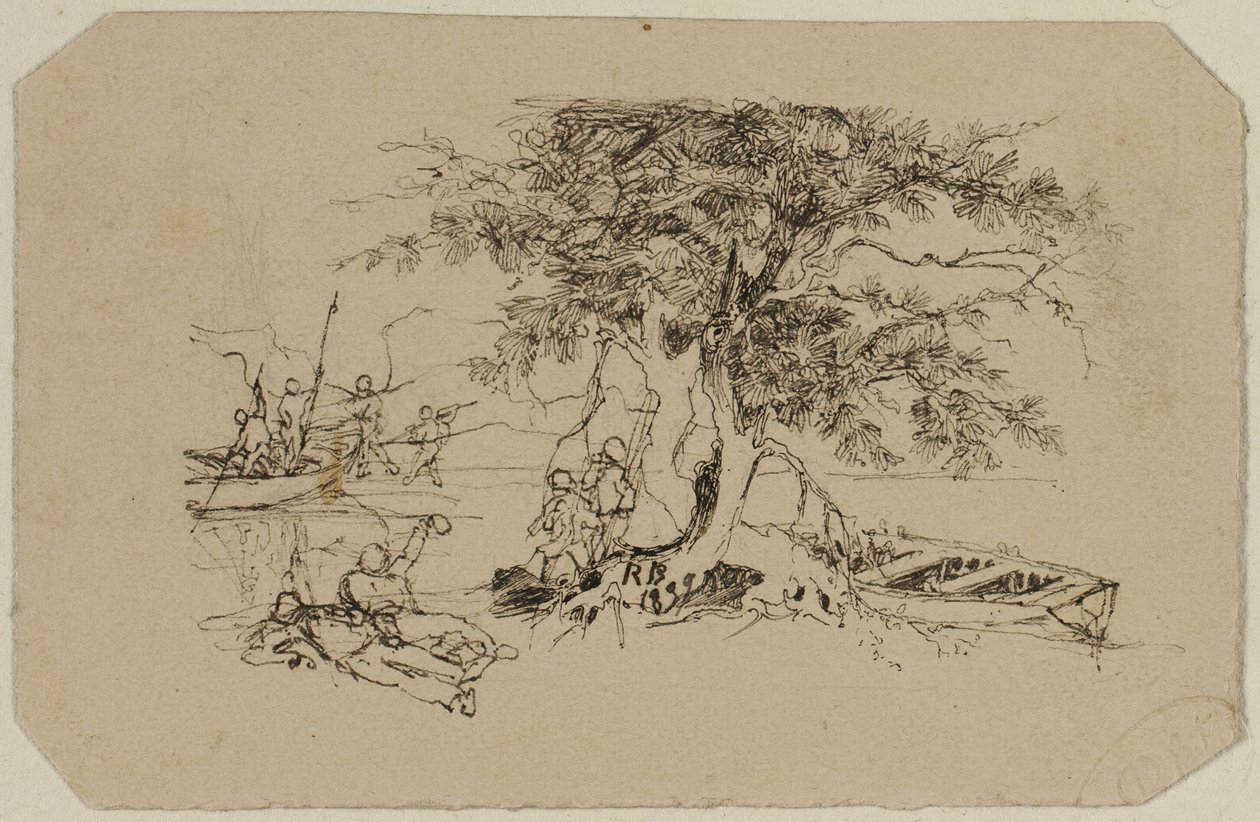 Horgászhely alkotó: Rodolphe Bresdin
