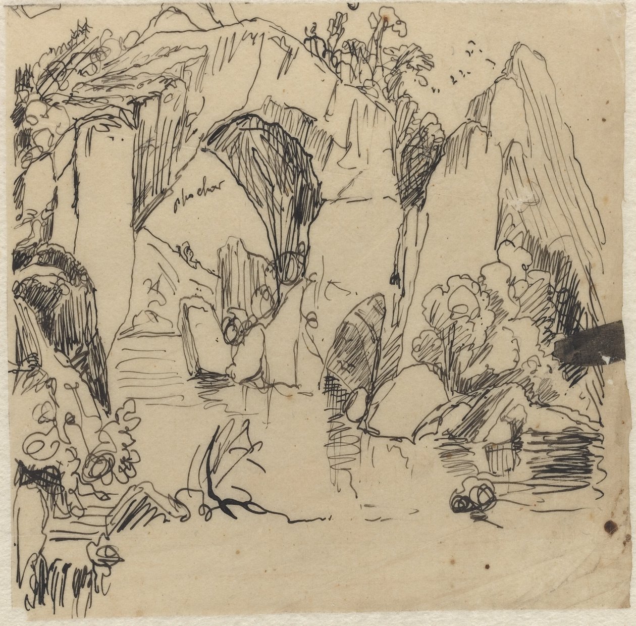 Tájkép alkotó: Rodolphe Bresdin