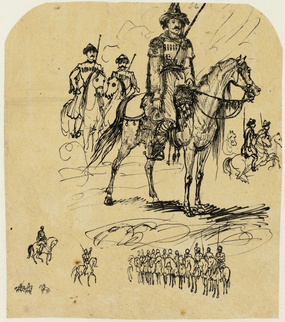 Orosz lovasság alkotó: Rodolphe Bresdin