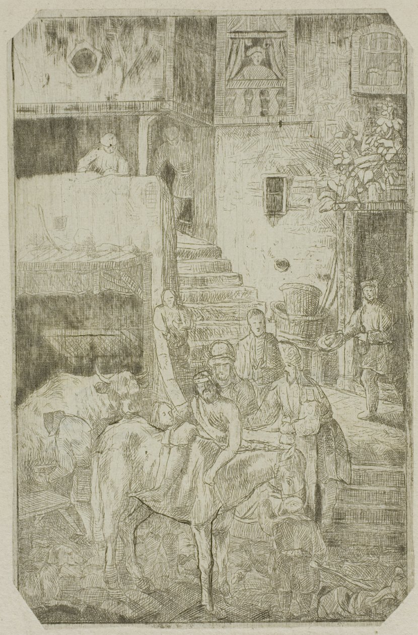 Az irgalmas szamaritánus alkotó: Rodolphe Bresdin