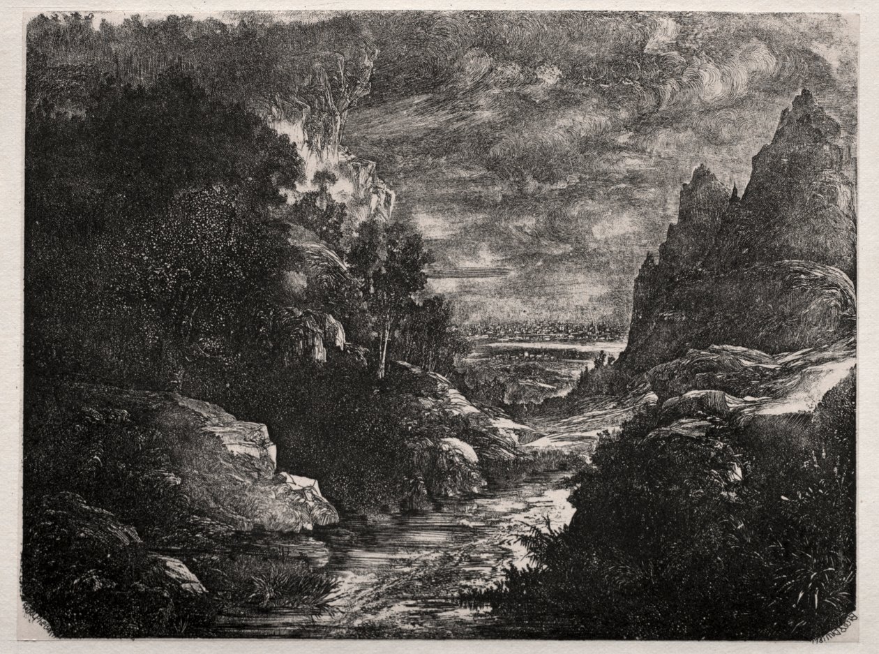 A hegyi patak alkotó: Rodolphe Bresdin