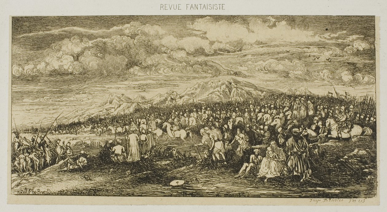 A római hadsereg a Revue Fantaisiste-ból alkotó: Rodolphe Bresdin