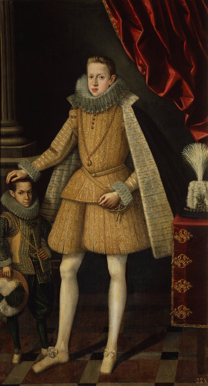Fülöp herceg és a törpe, Miguel Soplillo, 1620 körül (olaj, vászon) alkotó: Rodrigo de Villandrando
