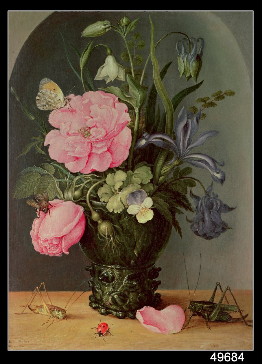 Csendélet, 1611 alkotó: Roelandt Jacobsz. Savery