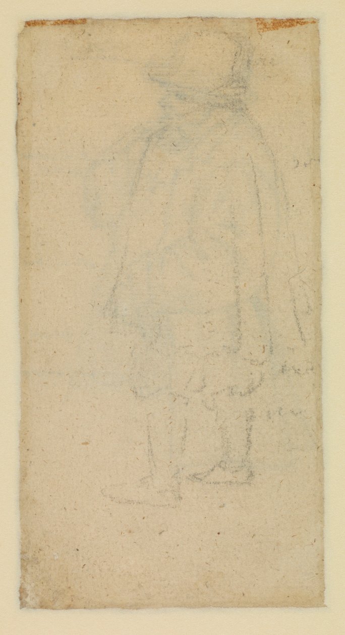 Férfi hátulról nézve (verso) alkotó: Roelandt Jacobsz and Bruegel Pieter the Elder Savery