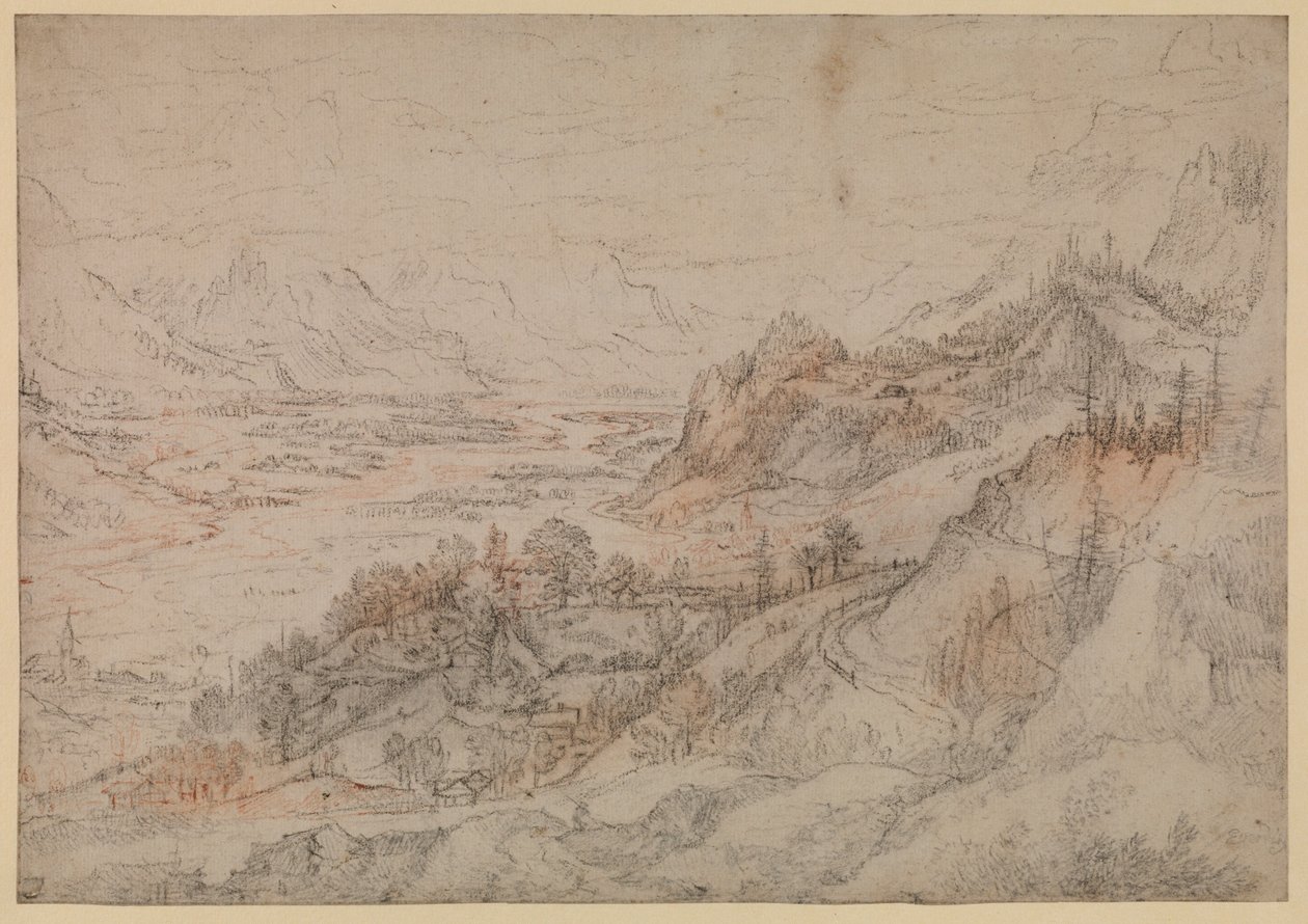 Hegyi táj - Inn Valley Tirolban, 1607 alkotó: Roelandt Jacobsz. Savery