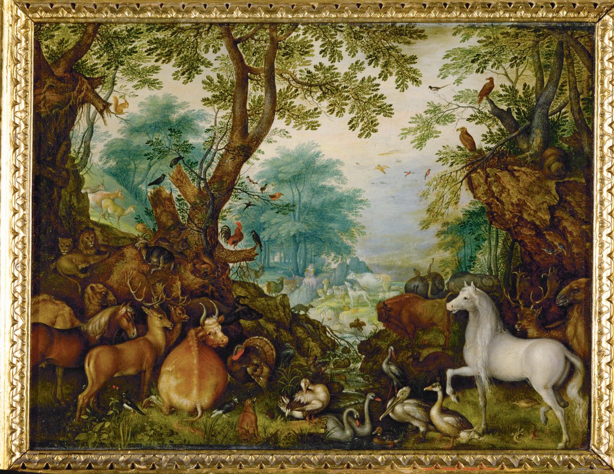 Orfeusz az állatok között (festmény rézre) alkotó: Roelandt Jacobsz. Savery