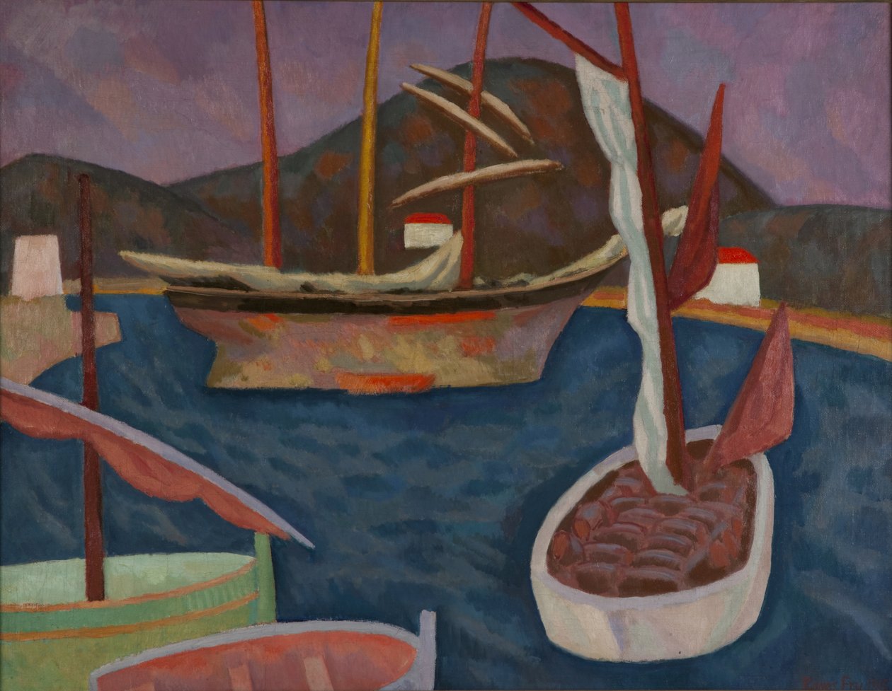 Hajók a kikötőben alkotó: Roger Eliot Fry