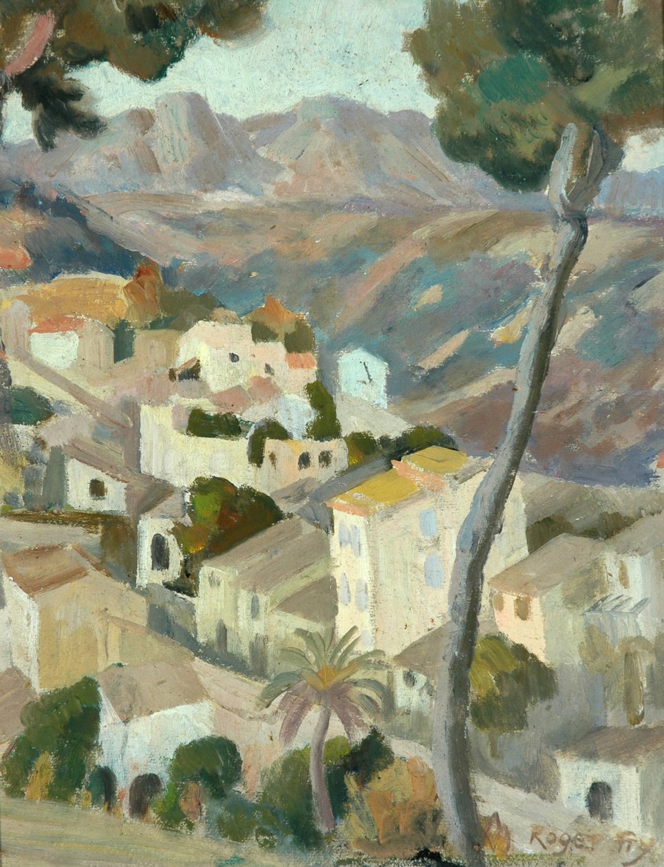 Kontinentális táj, 1900-as évek alkotó: Roger Eliot Fry