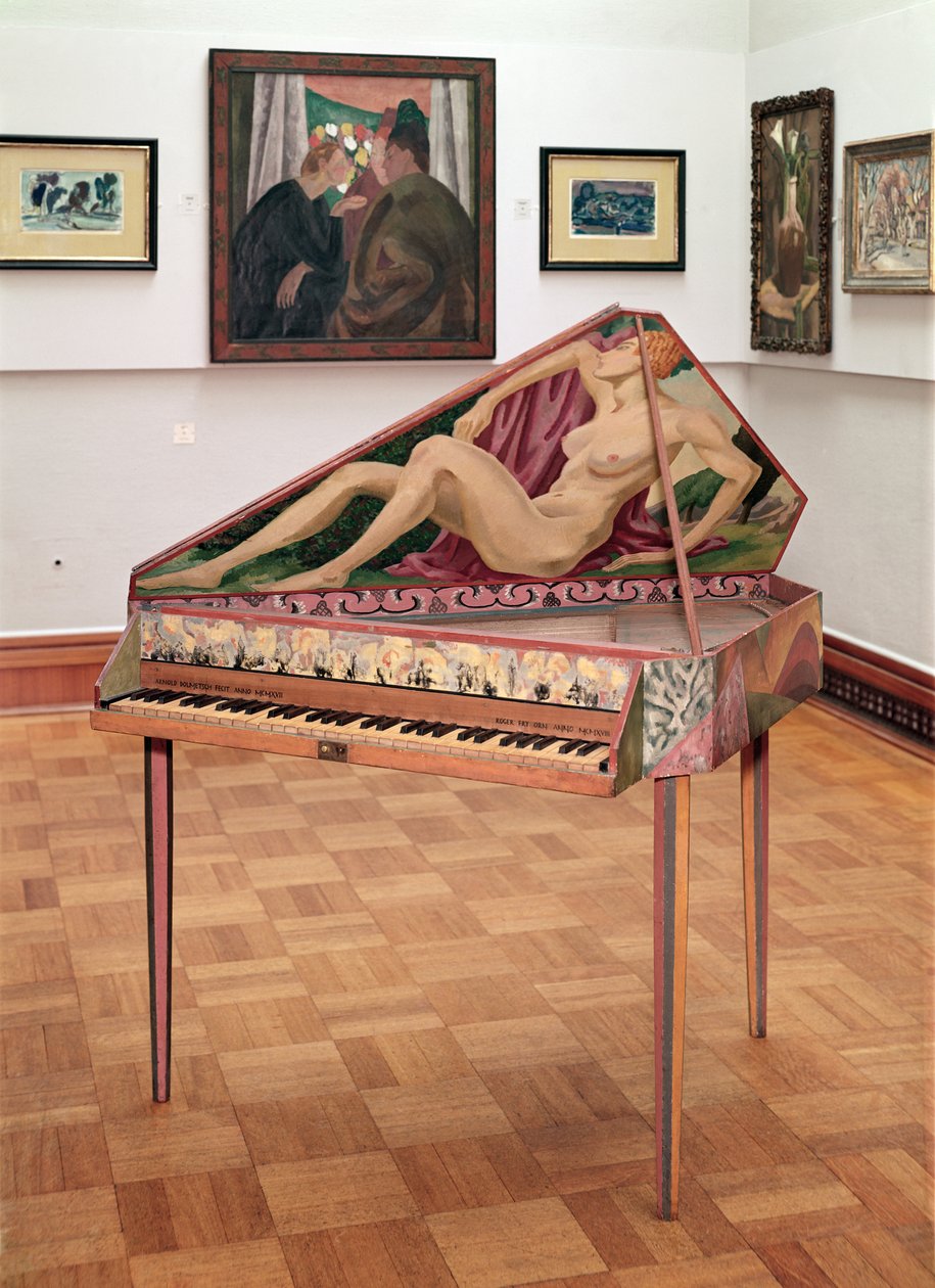 Roger Fry (1866-1934) által az Omega műhelyek számára festett szűzlányok. alkotó: Roger Eliot Fry