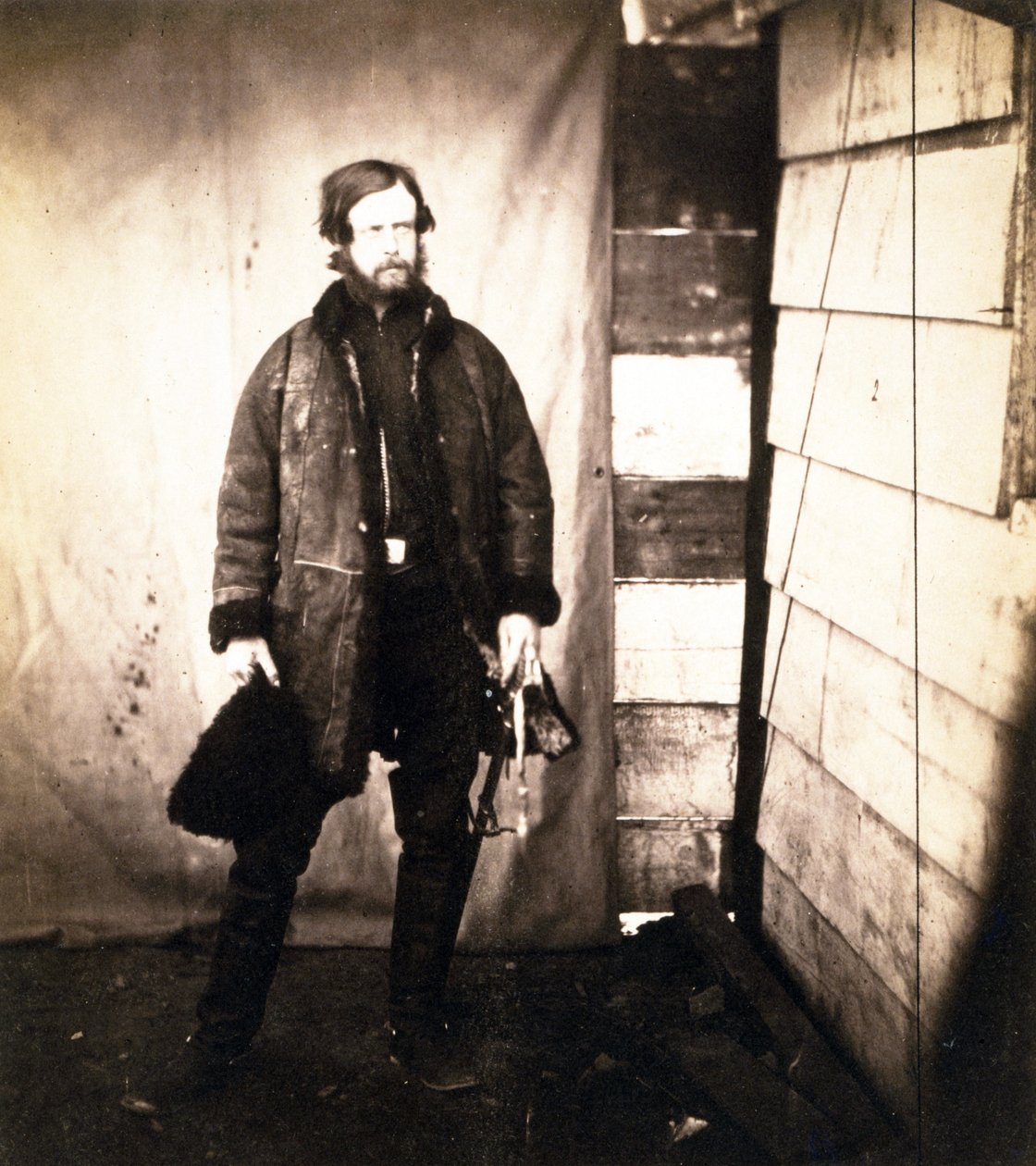 Alexander Leslie-Melville kapitány, a gránátos gárda, 1855 körül (zselatin ezüst nyomat) alkotó: Roger Fenton