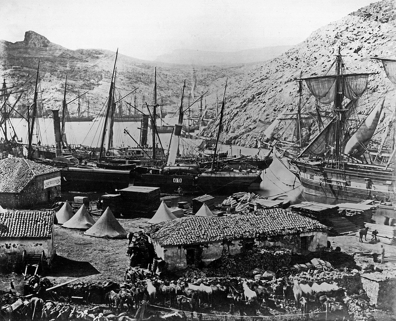 Cossack Bay, Krím, 1855 körül alkotó: Roger Fenton