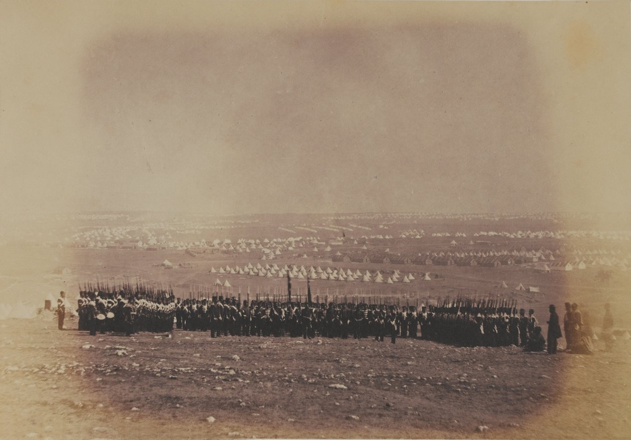 Thomas Shadforth alezredes és az 57. (nyugati Middlesex) Lábezred egy 52 fényképet tartalmazó albumból, amelyek a krími háborúhoz kapcsolódnak alkotó: Roger Fenton
