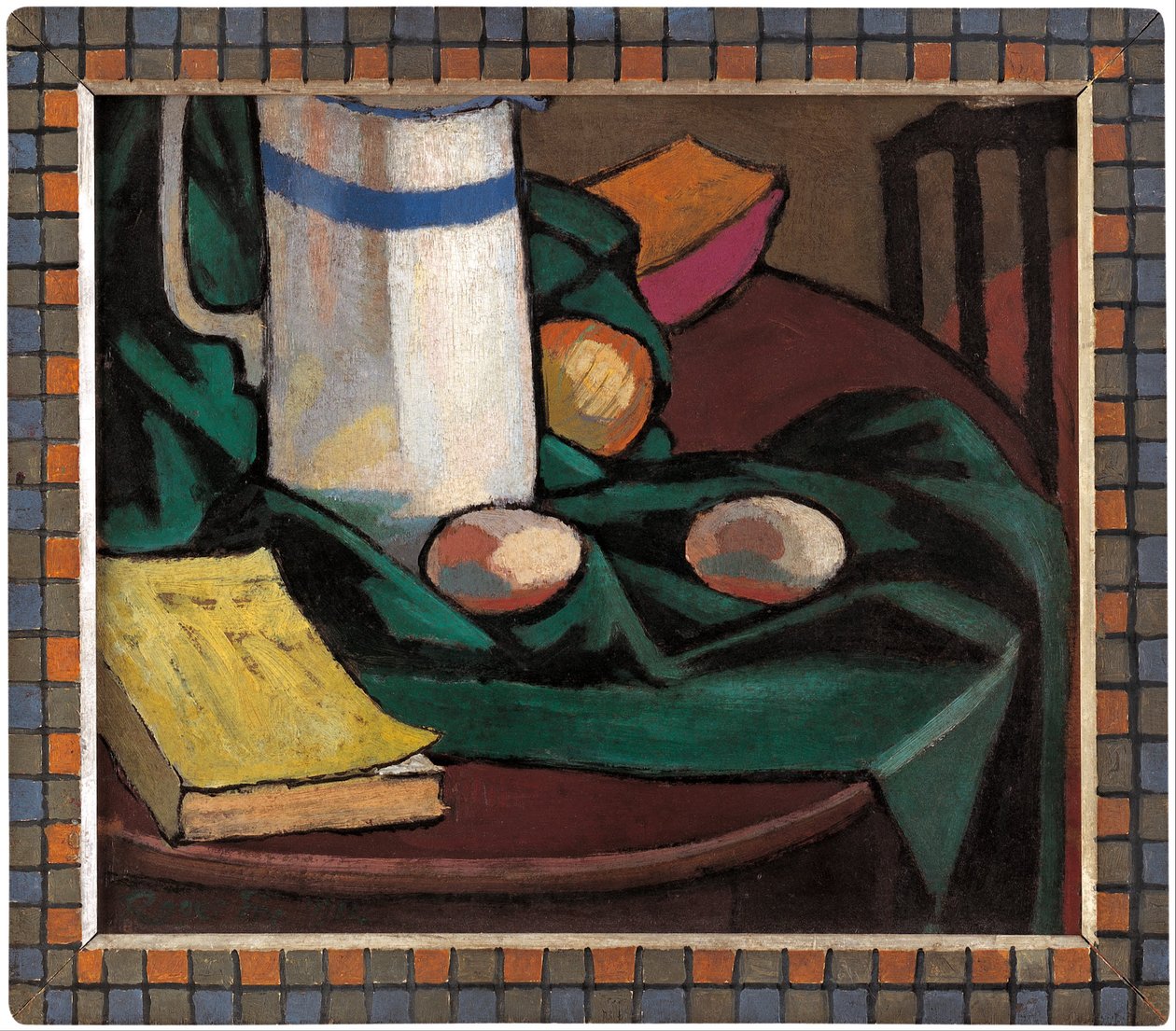 Csendélet- kancsó és tojás alkotó: Roger Eliot Fry