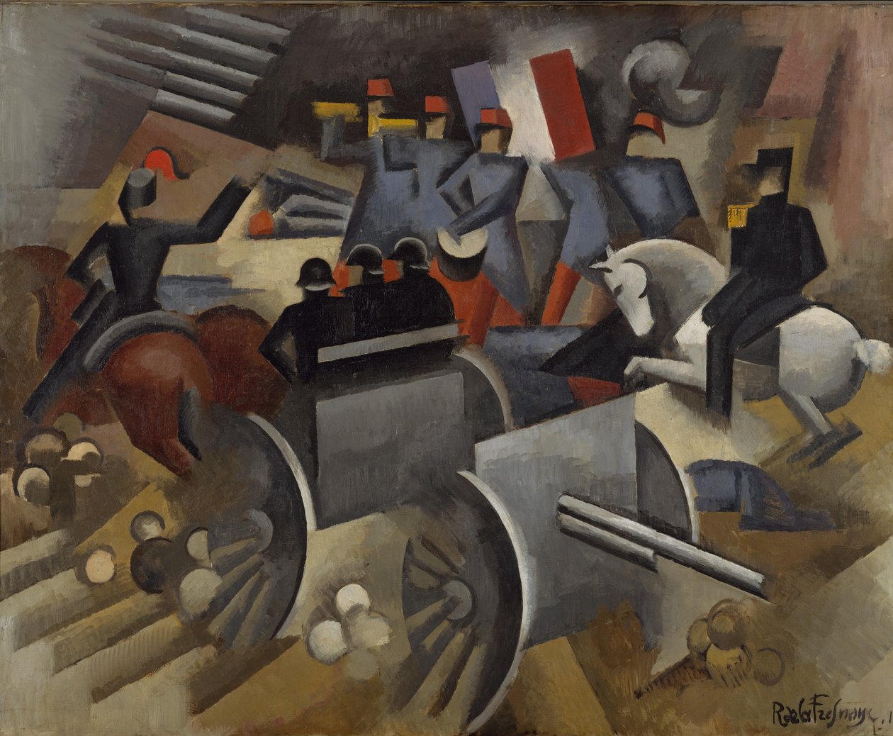 Tüzérség, 1911 alkotó: Roger de La Fresnaye