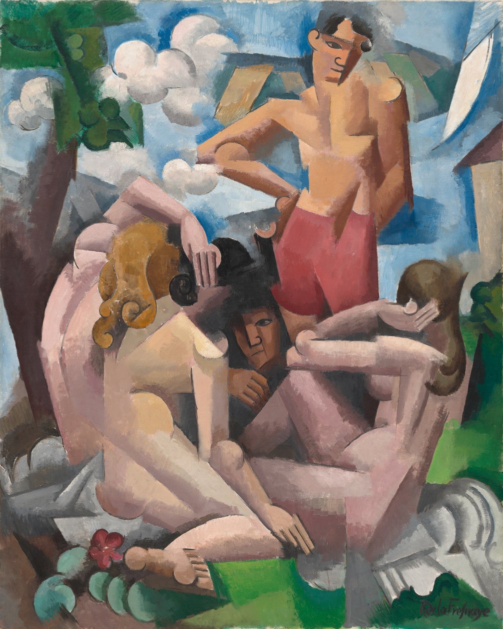 A fürdőzők, 1912 alkotó: Roger de La Fresnaye