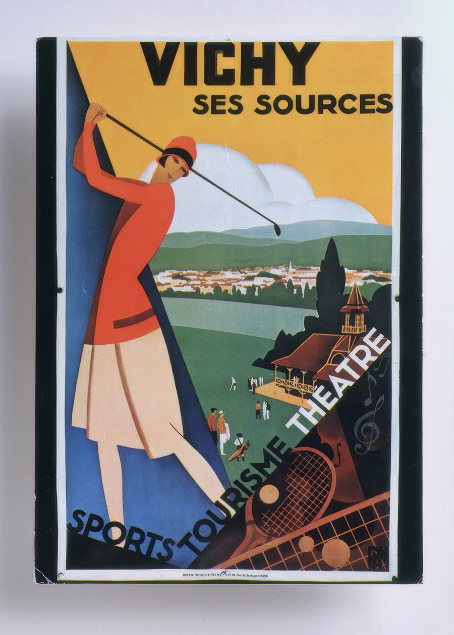 Vichy és forrásai / Sport, turizmus / Színház alkotó: Roger Broders