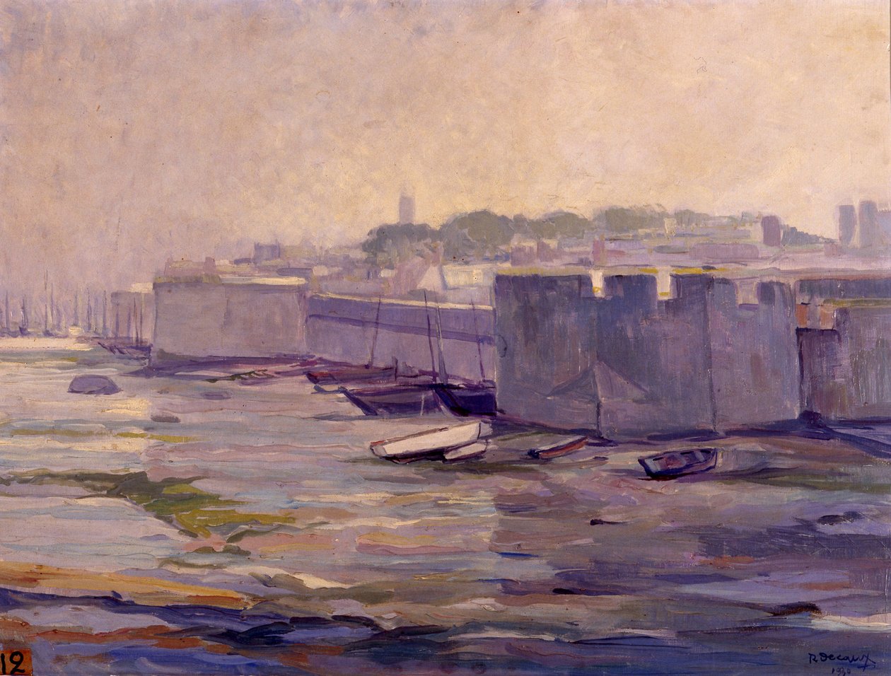 Concarneau, a fallal körülvett város alkotó: Roger Decaux