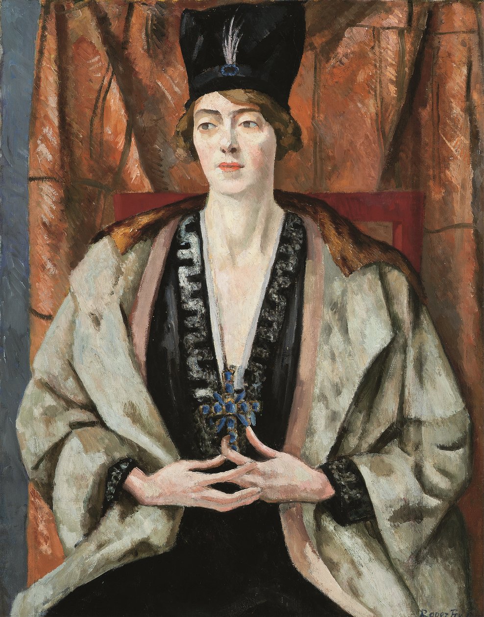 Violafa portréja (olaj, vászon) alkotó: Roger Eliot Fry