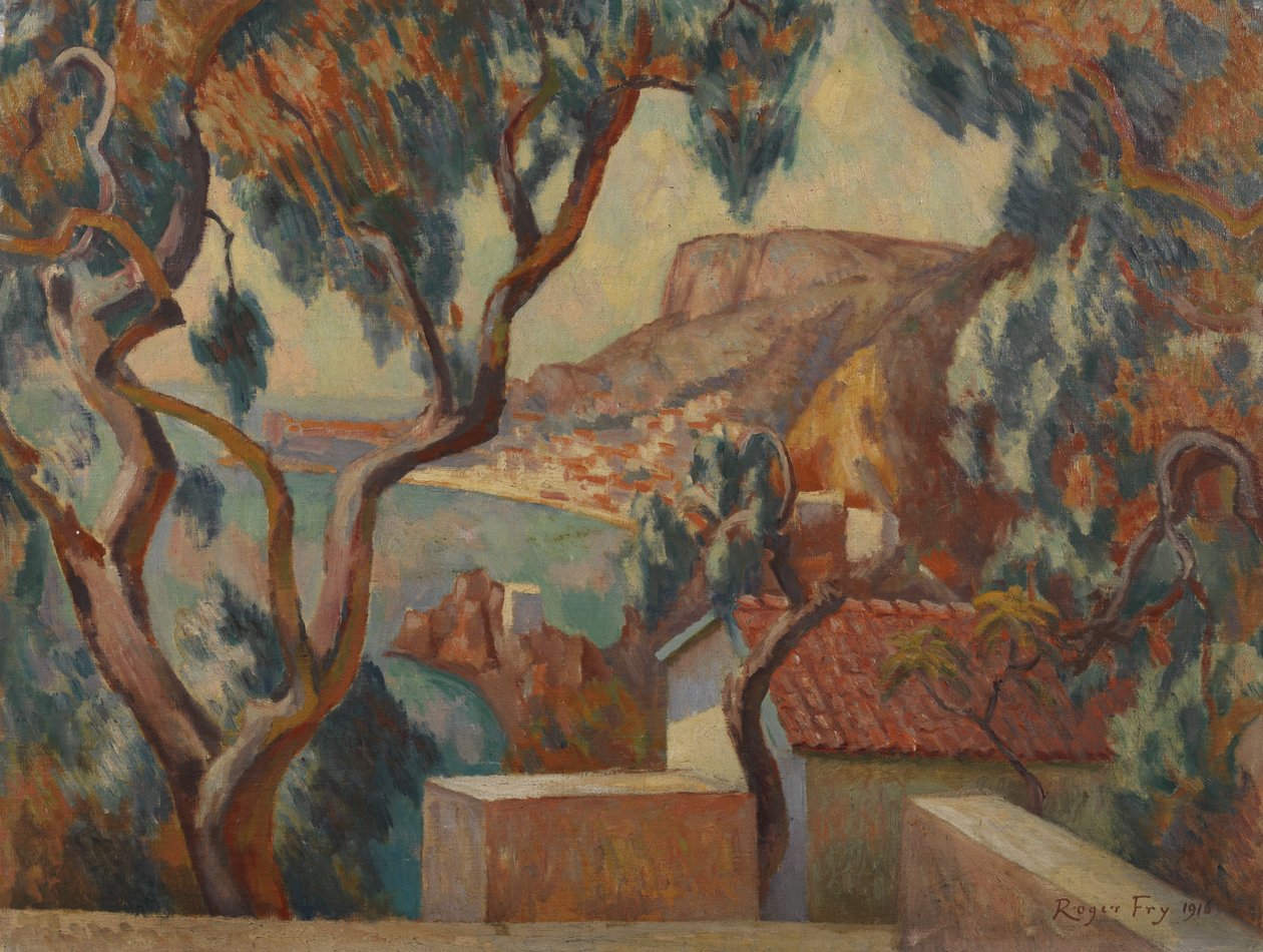Kilátás a Cote d"Azur-ra, Menton, 1916 alkotó: Roger Eliot Fry