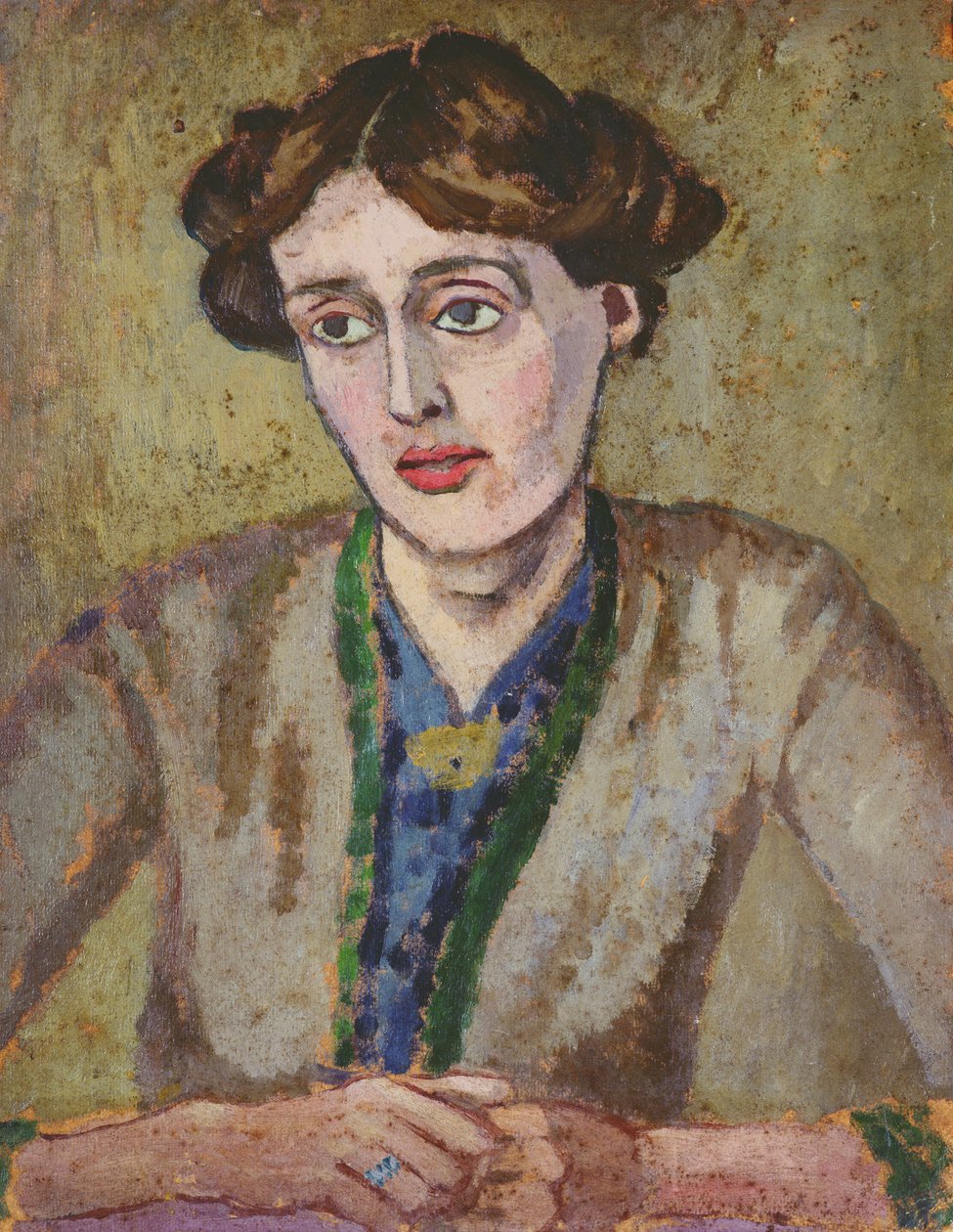Virginia Woolf (1882-1941) (olaj, fedélzeten) alkotó: Roger Eliot Fry