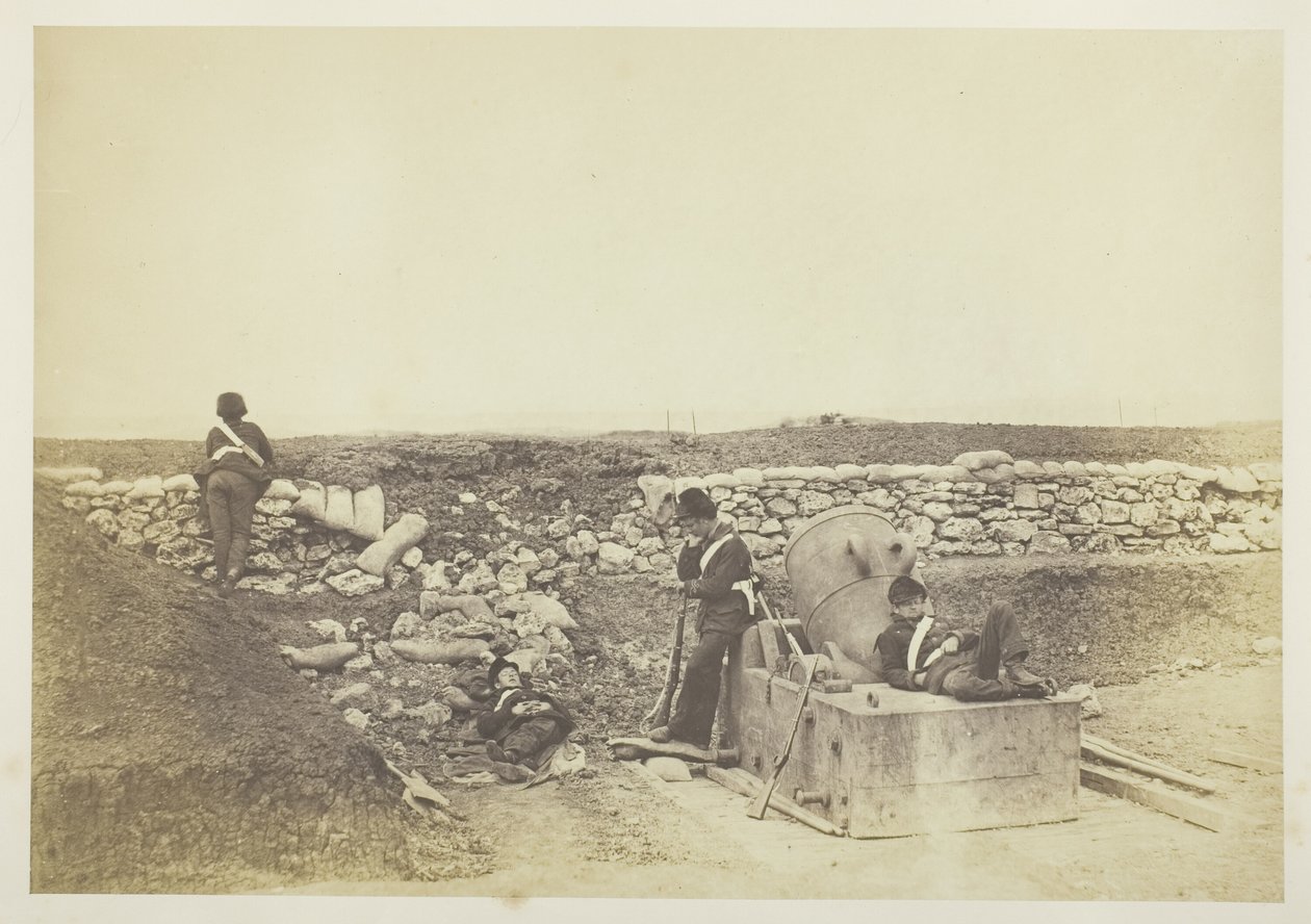 Egy csendes nap a mozsárágyúban alkotó: Roger Fenton
