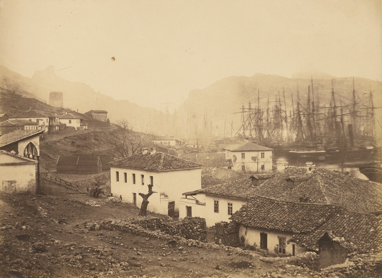 Balaklava, a tenger felé nézve. alkotó: Roger Fenton