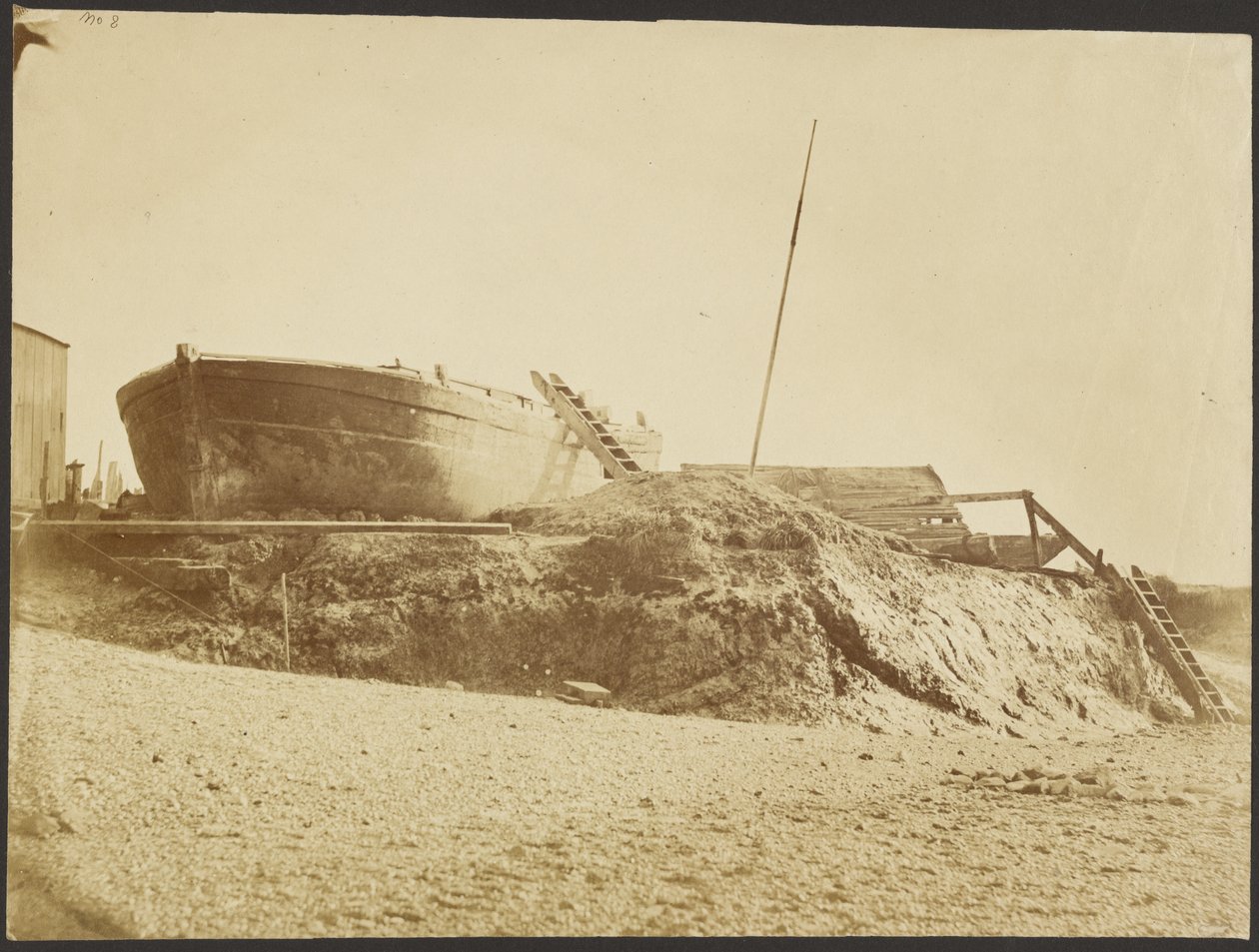 [Partra vetett hajó] alkotó: Roger Fenton
