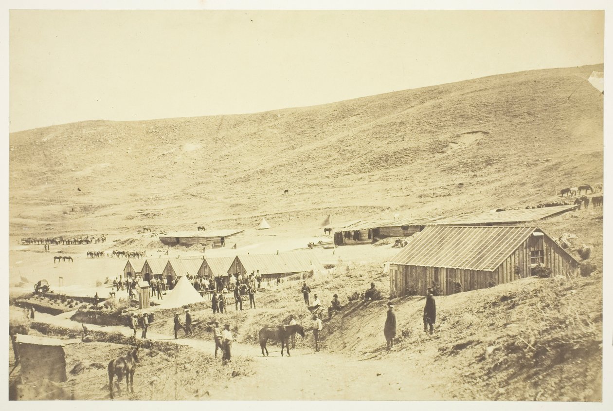A 4. fénydragúnyok tábora alkotó: Roger Fenton
