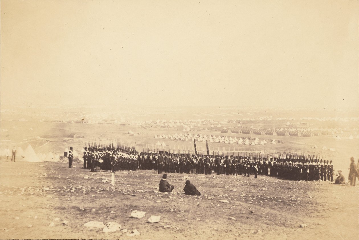 Shadforth ezredes és az 57. ezred. alkotó: Roger Fenton