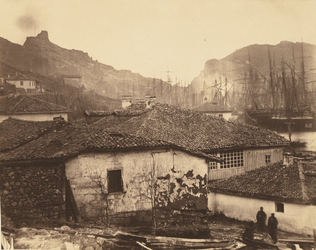 Vidéki házak Balaklavában alkotó: Roger Fenton