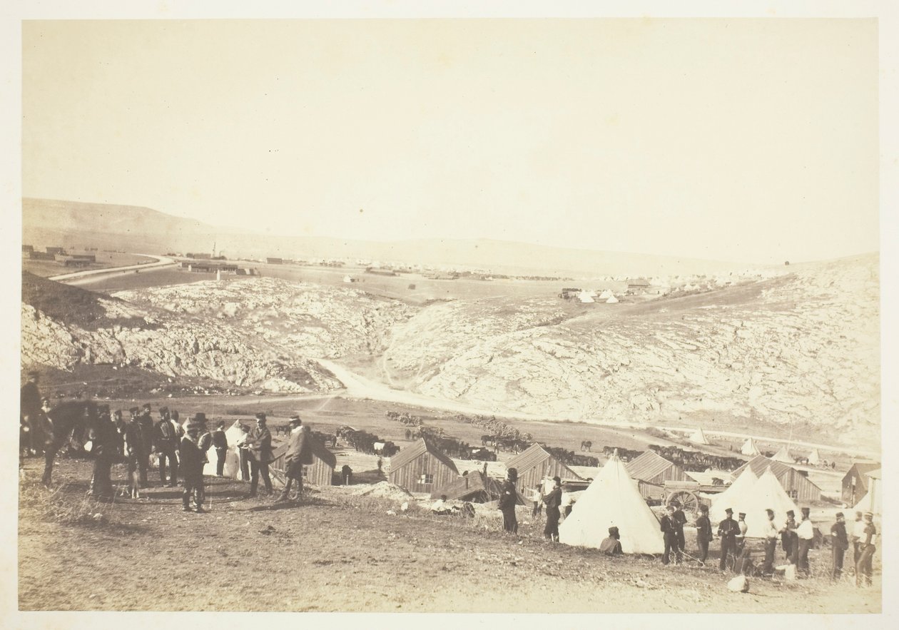 A lovas tüzérség táborozása alkotó: Roger Fenton